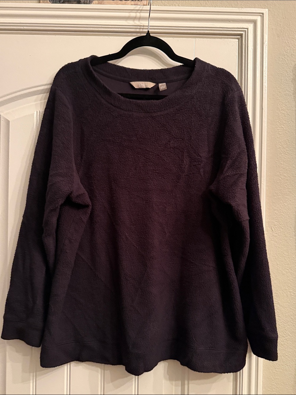 Plush Crewneck Pullover - Deep Plum